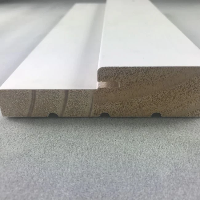 Super High Quality White Gesso Coated Wood Door Frames For Doors